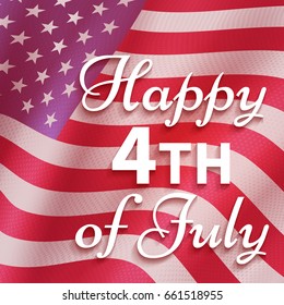 4th of July background. Independence day Vector illustration