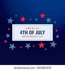 4th of july background with stars