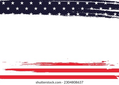 4 de julio Fondo con espacio de texto. Antecedentes del Día de la Independencia de Estados Unidos con bandera de Estados Unidos.