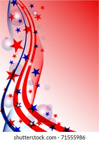 4th of july background - vector