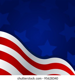 4th of july background - vector
