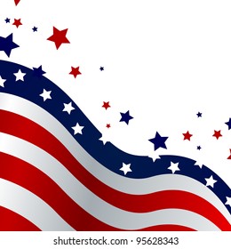 4th of july background - vector