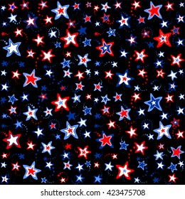 4th July background. Vector Illustration