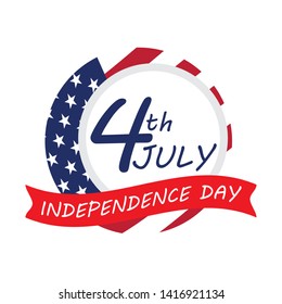 4th of July banner. Independence day - Vector