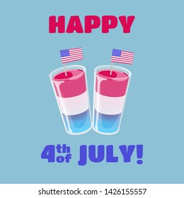 4th of July banner template. Vector concepr for Independence day flyer or poster.
