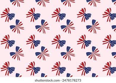 4th of July Bow Background