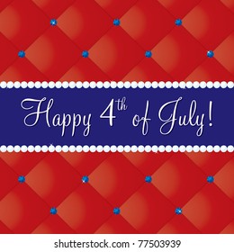4th of July card in vector format.