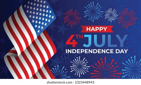 4th of July celebration banner