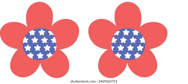 4th of July celebration freedom day element glasses