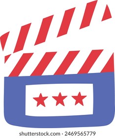 4th of July celebration freedom day element slate film