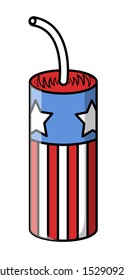 4th of july cracker - vector art design