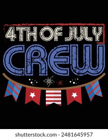 4th of July Crew Matching Family Outfits Men Women Kids Fun T-Shirt, 4th of July shirt, Patriotic American Shirt, American History of Pride
