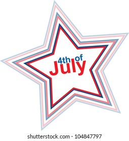 4th of July design element, eps10 illustration