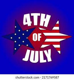 4th of July design idea. Vector illustration