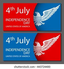 4th of July Design Objects Element Vector Set Isolated. art