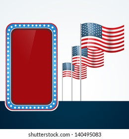 4th of july design with space for your text