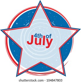 4th of July Design, vector illustration eps 10