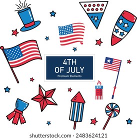 4th of July element collection