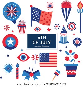 4th of July element collection