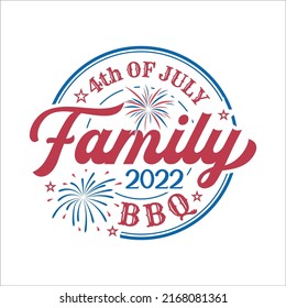 4th Of July Family BBQ 2022 Eps Design