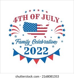 4th of July Family Celebration eps design