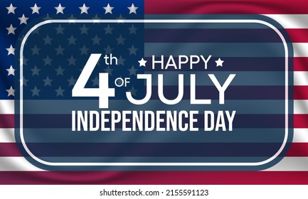 4th of July is a federal holiday in the United States commemorating the Declaration of Independence of the USA. Vector illustration