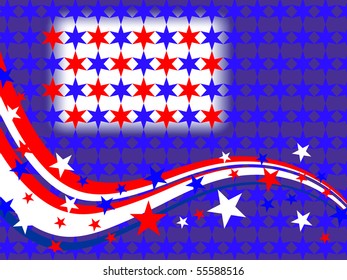 4th july fireworks - vector