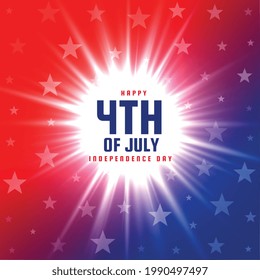 4th of july glowing background design