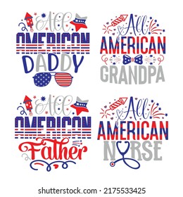 4th Of July, Happy 4th Of July, Happy Independence Day T-shirt, American T-shirt And SVG Design Bundle, Vector EPS Editable File Bundle, can you download this bundle.