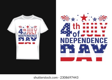 4th of July happy independence day of united states vector t-shirt design.