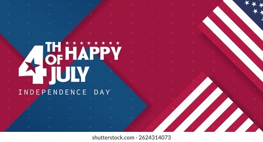 4th of July Happy Independence Day USA. 