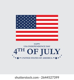 4th of July happy independence day America. statue of Liberty, USA Independence Day, united states of America, greeting card. abstract vector illustration design
