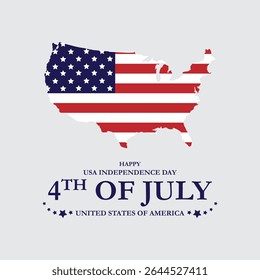 4th of July happy independence day America. statue of Liberty, USA Independence Day, united states of America, greeting card. abstract vector illustration design