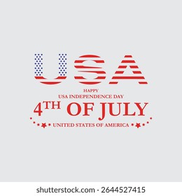 4th of July happy independence day America. statue of Liberty, USA Independence Day, united states of America, greeting card. abstract vector illustration design