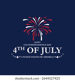 4th of July happy independence day America. statue of Liberty, USA Independence Day, united states of America, greeting card. abstract vector illustration design