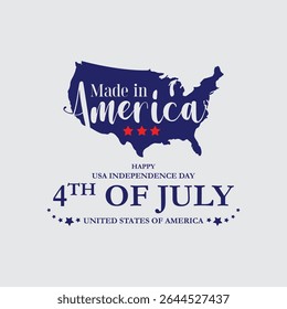 4th of July happy independence day America. statue of Liberty, USA Independence Day, united states of America, greeting card. abstract vector illustration design