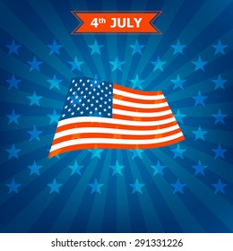 4th July Happy Memorial Day badges and labels vector eps 10
