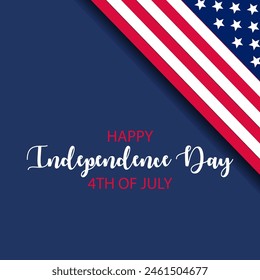 4th of July Happy US Independence Day vector. US Independence Day vector. American Independence Day.