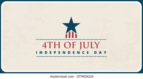 4th of July holiday background USA Independence Day - Vector illustration