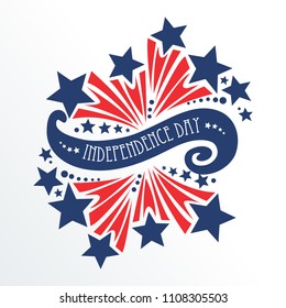 4th of July holiday . USA Independence Day  sale, discount, advertising, banner, Fourth of July, Holiday.
