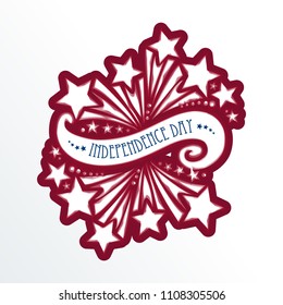 4th of July holiday . USA Independence Day  sale, discount, advertising, banner, Fourth of July, Holiday.
