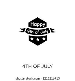 4th of july icon. 4th of july symbol design from United states of america collection. Simple element vector illustration on white background.
