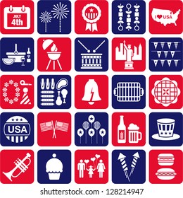 4th July icons