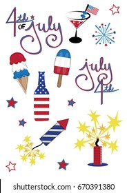 4th of July Icons