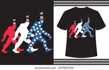 4th of july independence day 2024 T-Shirt design
