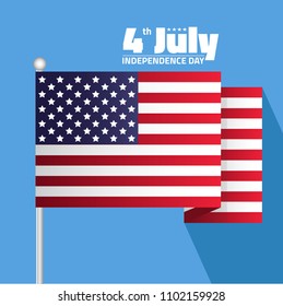 4th of July, Independence day in America poster