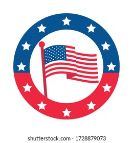 Usa Star Flag Logo Stripes Design Stock Vector (Royalty Free) 602277308 ...