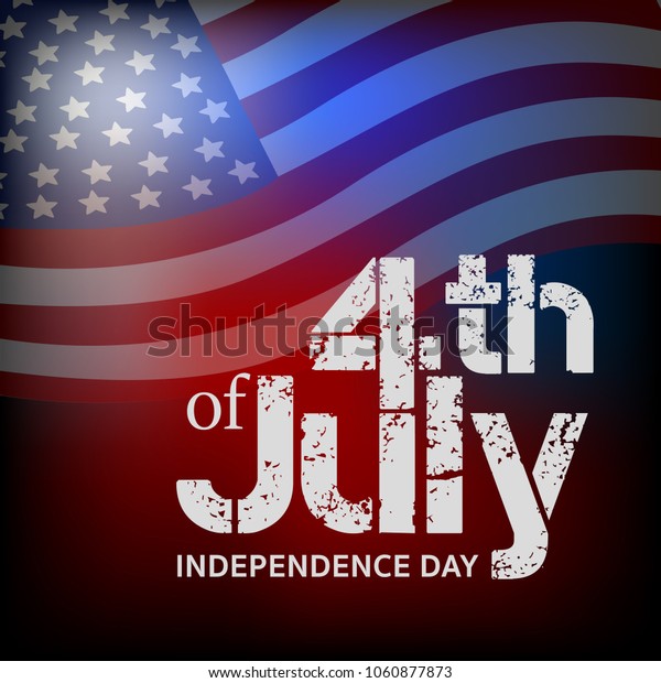 4th July Independence Day Artwork Stock Vector (Royalty Free) 1060877873