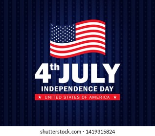 4th of July Independence day background. Perfect for invitations or announcements.