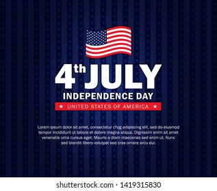 4th of July Independence day background. Perfect for invitations or announcements.